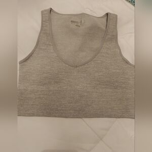 Forever 21 Gray Ribbed Bra